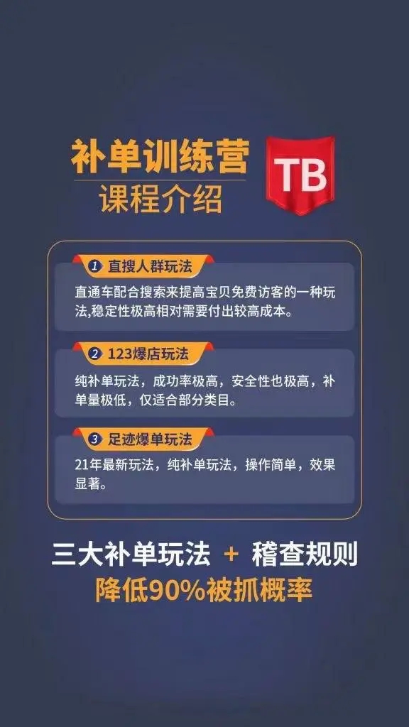 数据蛇淘宝2021最新三大补单玩法+稽查规则，降低90%被抓概率-创业资源库