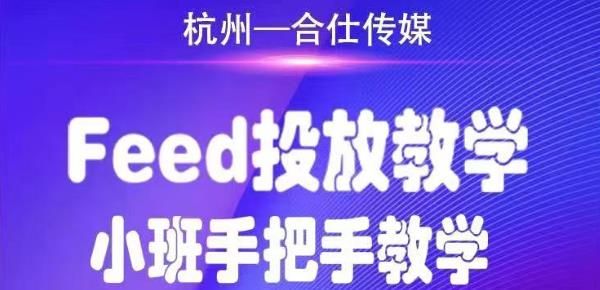 合仕传媒Feed投放教学，手把手教学，开车烧钱必须自己会-创业资源库