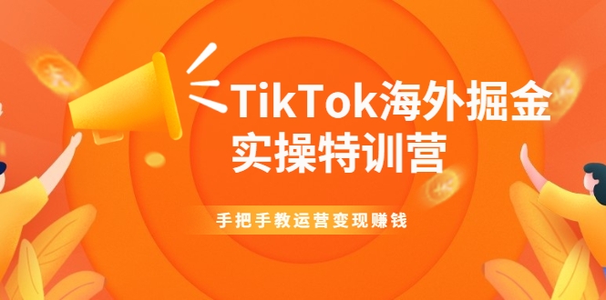 TikTok海外掘金实操特训营：手把手教运营变现赚钱-创业资源库