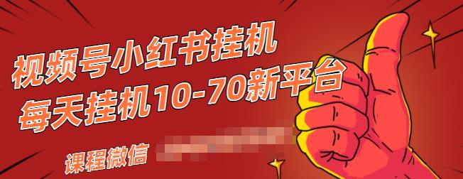 视频号小红书抖音挂机项目，小白无脑操作，按照要求来，单号每天几十米-创业资源库