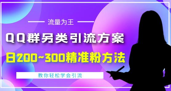 价值888的QQ群另类引流方案，半自动操作日200~300精准粉方法【视频教程】-创业资源库