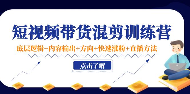 短视频带货混剪训练营：底层逻辑+内容输出+方向+快速涨粉+直播方法-创业资源库