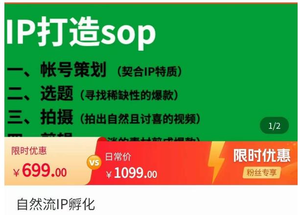 瑶瑶·自然流IP孵化，系统掌握IP孵化全流程，也能学到选题，剪辑，账号运营经验-创业资源库