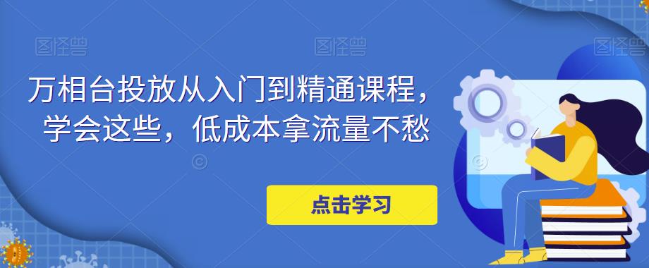 万相台投放从入门到精通课程，学会这些，低成本拿流量不愁-创业资源库