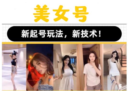 2023抖音快手短视频美女号课程制作玩法教程，美女号搬运新起号玩法，新技术（素材+教程）-创业资源库