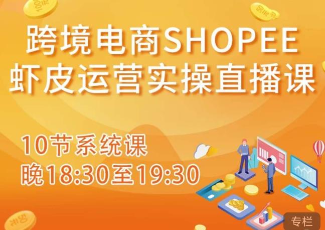 跨境电商Shopee虾皮运营实操直播课，从零开始学，入门到精通（10节系统课）-创业资源库