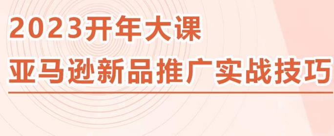 2023亚马逊新品推广实战技巧，线下百万美金课程的精简版，简单粗暴可复制，实操性强的推广手段-创业资源库