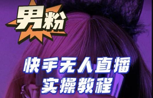 【男粉落地项目】零基础玩转男粉快手无人直播月入3w+，2023快手无人直播实操教程-创业资源库