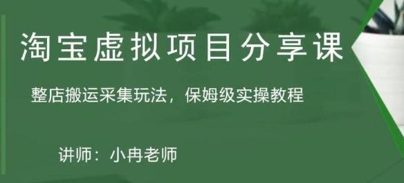 淘宝虚拟整店搬运采集玩法分享课：整店搬运采集玩法，保姆级实操教程-创业资源库
