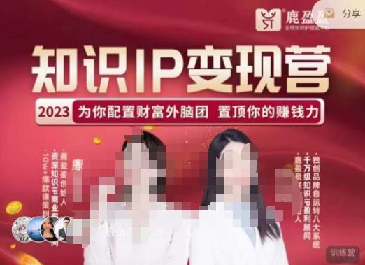 鹿盈盈-知识IP变现实操营，​普通人可复制的知识产品落地实操课，​带你打通知识IP变现底层逻辑-创业资源库