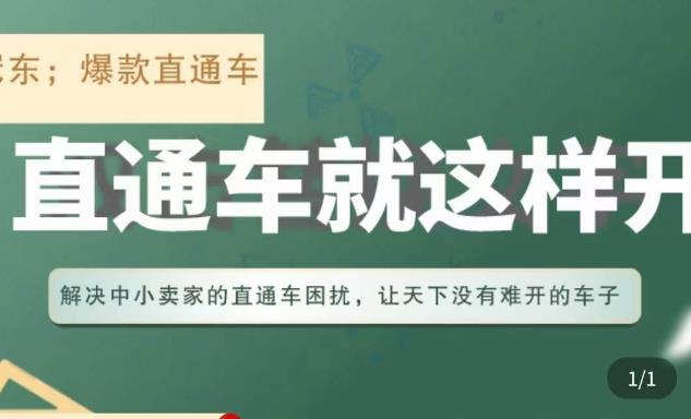 冠东·淘系直通车保姆级教程，全面讲解直通车就那么简单-创业资源库