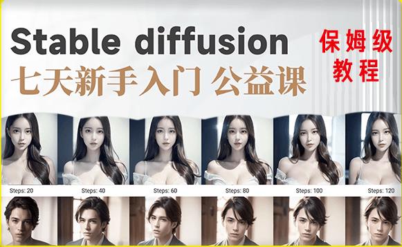 【AI训练营】全网第一个系统的stable diffusion基础课，新手入门必看-创业资源库