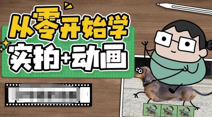 从零开始学实拍加动画，实拍加动画创意教程-创业资源库