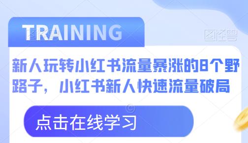 新人玩转小红书流量暴涨的8个野路子，小红书新人快速流量破局-创业资源库