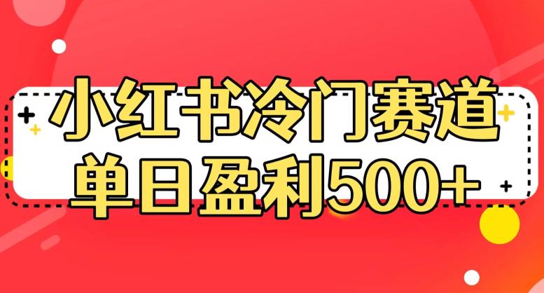 小红书冷门赛道，单日盈利500+【揭秘】-创业资源库