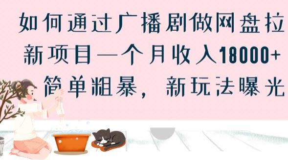 如何通过广播剧做网盘拉新项目一个月收入18000+，简单粗暴，新玩法曝光【揭秘】-创业资源库