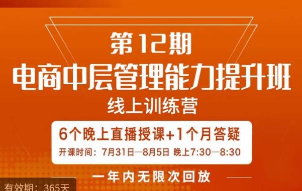 陈少珊·电商中层管理能力提升班，学习对象-电商公司各个岗位的主管，20人人以内的电商公司老板-创业资源库