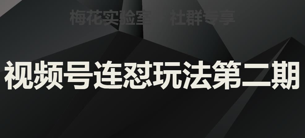 梅花实验室社群视频号连怼玩法第二期，实操讲解全部过程-创业资源库