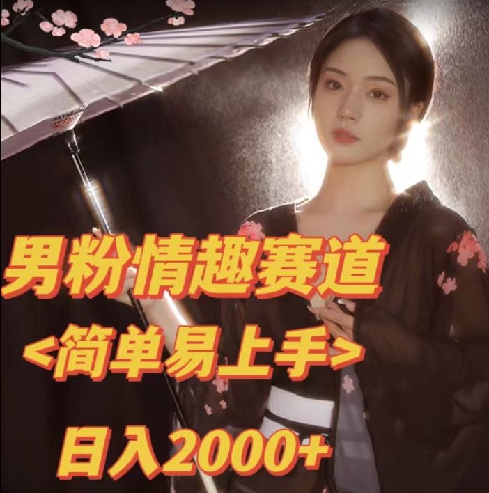 全网网首发！日入2000+最新版本男粉情趣私欲变现项目【揭秘】-创业资源库