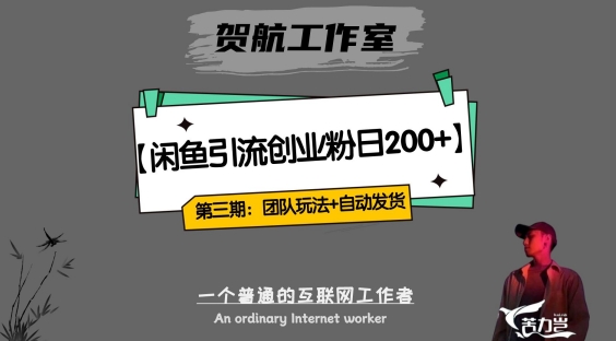 第三期：暴力引流，无脑搬运，闲鱼创业粉引流一天200+，更新全自动发货的团队闭环模式【揭秘】-创业资源库