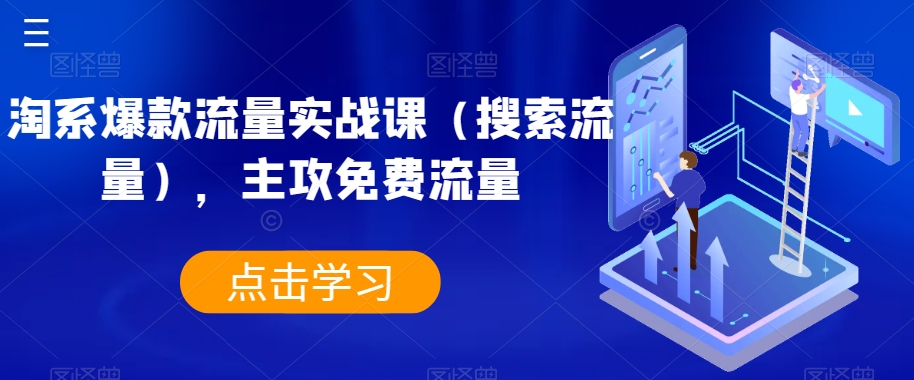 淘系爆款流量实战课（搜索流量），主攻免费流量-创业资源库