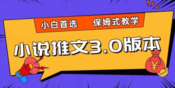 小说推文3.0玩法，日入两千+，保姆式教学，小白首选【揭秘】-创业资源库