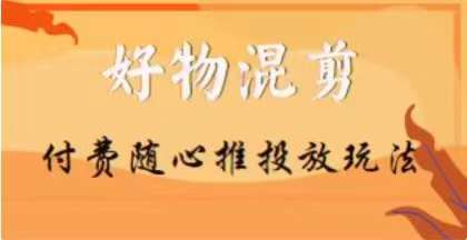 【万三】好物混剪付费随心推投放玩法，随心投放小课抖音教程-创业资源库