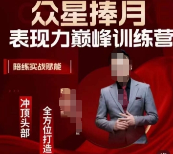 众星捧月表现力巅峰训练营，全方位打造，陪练实战赋能-创业资源库