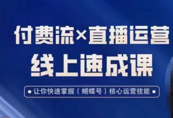 视频号付费流实操课程，付费流✖️直播运营速成课，让你快速掌握视频号核心运营技能-创业资源库