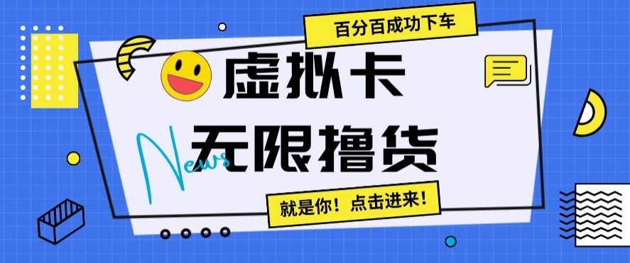 虚拟卡无限撸货，百分百成功下车【仅揭秘】-创业资源库