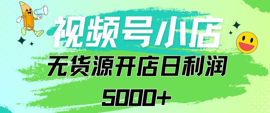 视频号无货源小店从0到1日订单量千单以上纯利润稳稳5000+【揭秘】-创业资源库