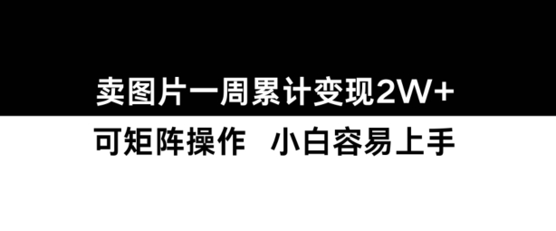 小红书【卖图片】一周累计变现2W+小白易上手-创业资源库