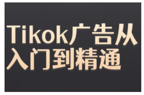Tiktok Ads实操教程，Tiktok广告从入门到精通-创业资源库