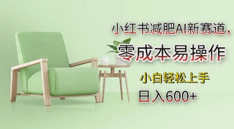 小红书减肥AI新赛道，零成本易操作，日入多张，小白轻松上手【揭秘】-创业资源库