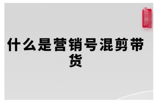营销号混剪带货，从内容创作到流量变现的全流程，教你用营销号形式做混剪带货-创业资源库