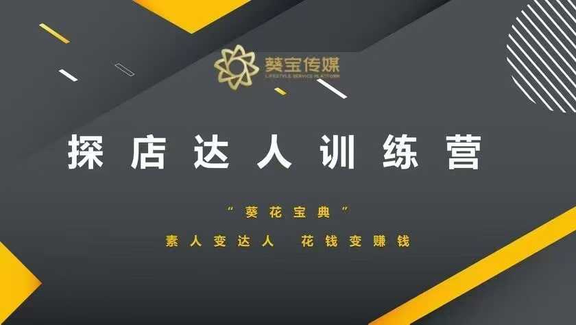 探店达人训练营，素人变达人，花钱变赚钱-创业资源库