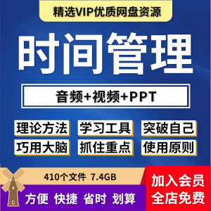 时间管理ppt解决拖延症课程视频教程番茄工作法提高工作效率方法-谦言资源库