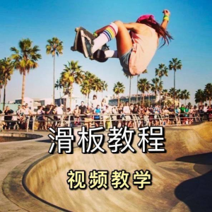 长板滑板双翘滑板教学视频教程初学者新手零基础入门自学花样刷街-谦言资源库