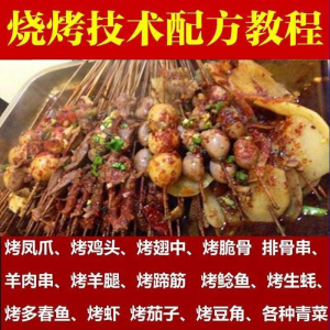 正宗全国烧烤技术配方全套视频教程配料技巧制作培训教学资料大全-谦言资源库