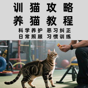 训猫入门培训教学视频课程驯猫教程家庭养猫指南攻略大全注意事项-谦言资源库