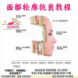 美商课程面部轮廓抗衰美肤减龄变美视频教程形象管理内在美好气色-谦言资源库
