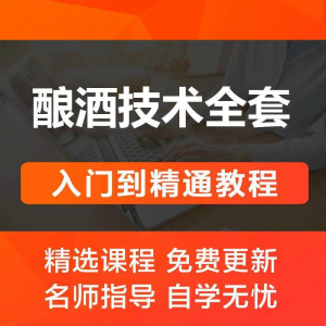 酿酒技术视频教程 葡萄酒酿造传统工艺米酒黄酒白酒勾兑资料全套-谦言资源库