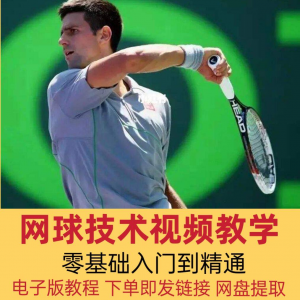 网球技术教程视频基本动作分解教学零基础入门自学到精通电子版课-谦言资源库
