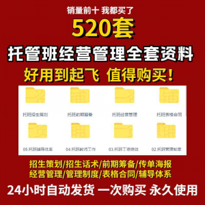 托管班运营管理制度方案午托晚托辅导班小饭桌培训招生宣传话术全-谦言资源库
