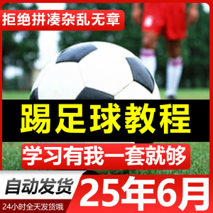 青少年踢足球技巧与足球教学全套视频教程从入门到精通基础视频课-谦言资源库
