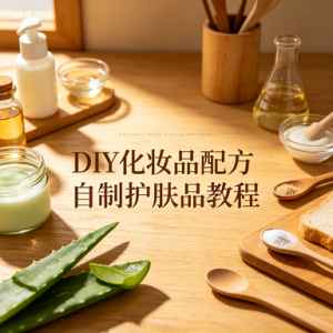 DIY化妆品配方自制护肤品教程学习资料手工制作大全芦荟胶水乳霜-谦言资源库